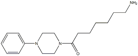 7-oxo-7-(4-phenylpiperazin-1-yl)heptan-1-amine 구조식 이미지