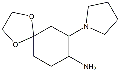 7-pyrrolidin-1-yl-1,4-dioxaspiro[4.5]dec-8-ylamine 구조식 이미지