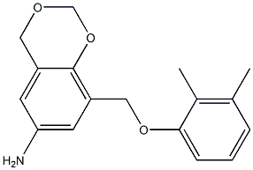 8-(2,3-dimethylphenoxymethyl)-2,4-dihydro-1,3-benzodioxin-6-amine Structure