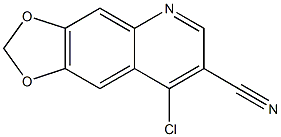 8-chloro-2H-[1,3]dioxolo[4,5-g]quinoline-7-carbonitrile 구조식 이미지