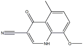 8-methoxy-5-methyl-4-oxo-1,4-dihydroquinoline-3-carbonitrile Structure