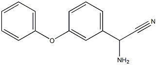 amino(3-phenoxyphenyl)acetonitrile Structure