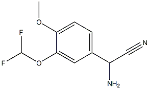 amino[3-(difluoromethoxy)-4-methoxyphenyl]acetonitrile Structure