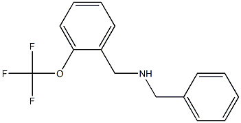 benzyl({[2-(trifluoromethoxy)phenyl]methyl})amine Structure