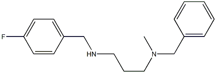 benzyl(3-{[(4-fluorophenyl)methyl]amino}propyl)methylamine Structure