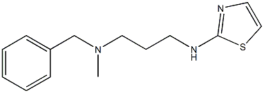 benzyl(methyl)[3-(1,3-thiazol-2-ylamino)propyl]amine 구조식 이미지