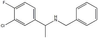 benzyl[1-(3-chloro-4-fluorophenyl)ethyl]amine 구조식 이미지