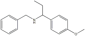 benzyl[1-(4-methoxyphenyl)propyl]amine Structure