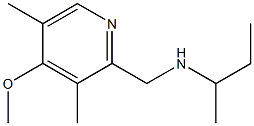 butan-2-yl[(4-methoxy-3,5-dimethylpyridin-2-yl)methyl]amine Structure