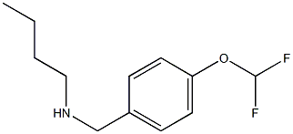 butyl({[4-(difluoromethoxy)phenyl]methyl})amine Structure