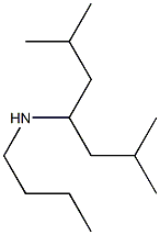 butyl(2,6-dimethylheptan-4-yl)amine Structure