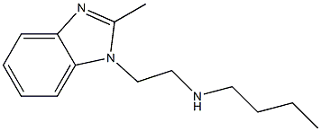 butyl[2-(2-methyl-1H-1,3-benzodiazol-1-yl)ethyl]amine 구조식 이미지