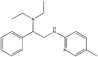 diethyl({2-[(5-methylpyridin-2-yl)amino]-1-phenylethyl})amine 구조식 이미지