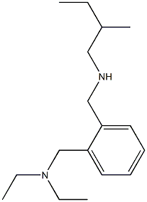 diethyl[(2-{[(2-methylbutyl)amino]methyl}phenyl)methyl]amine 구조식 이미지