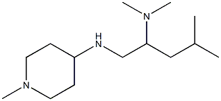 dimethyl({4-methyl-1-[(1-methylpiperidin-4-yl)amino]pentan-2-yl})amine 구조식 이미지