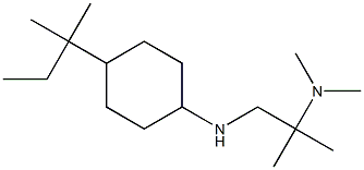 dimethyl(2-methyl-1-{[4-(2-methylbutan-2-yl)cyclohexyl]amino}propan-2-yl)amine Structure