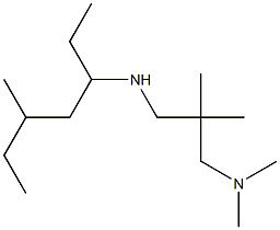 dimethyl(2-methyl-2-{[(5-methylheptan-3-yl)amino]methyl}propyl)amine 구조식 이미지