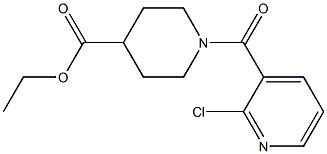 ethyl 1-[(2-chloropyridin-3-yl)carbonyl]piperidine-4-carboxylate Structure