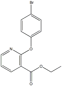 ethyl 2-(4-bromophenoxy)nicotinate Structure