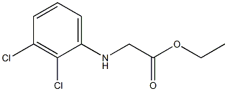 ethyl 2-[(2,3-dichlorophenyl)amino]acetate Structure