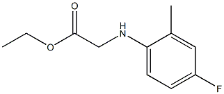ethyl 2-[(4-fluoro-2-methylphenyl)amino]acetate Structure