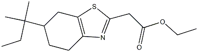 ethyl 2-[6-(2-methylbutan-2-yl)-4,5,6,7-tetrahydro-1,3-benzothiazol-2-yl]acetate 구조식 이미지