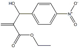 ethyl 2-[hydroxy(4-nitrophenyl)methyl]prop-2-enoate 구조식 이미지