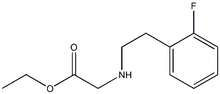 ethyl 2-{[2-(2-fluorophenyl)ethyl]amino}acetate Structure