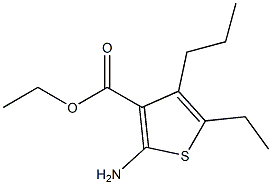 ethyl 2-amino-5-ethyl-4-propylthiophene-3-carboxylate Structure