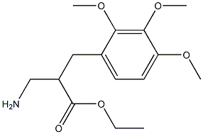 ethyl 3-amino-2-[(2,3,4-trimethoxyphenyl)methyl]propanoate Structure