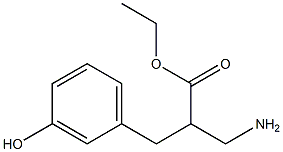 ethyl 3-amino-2-[(3-hydroxyphenyl)methyl]propanoate Structure