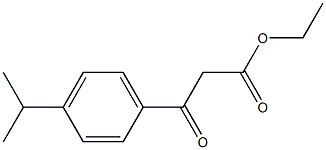 ethyl 3-oxo-3-[4-(propan-2-yl)phenyl]propanoate 구조식 이미지