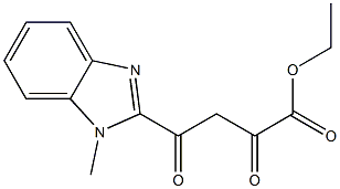 ethyl 4-(1-methyl-1H-1,3-benzodiazol-2-yl)-2,4-dioxobutanoate Structure