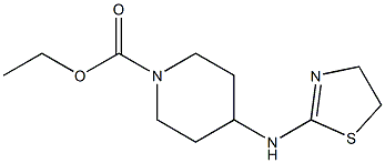 ethyl 4-(4,5-dihydro-1,3-thiazol-2-ylamino)piperidine-1-carboxylate 구조식 이미지