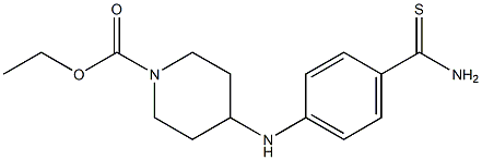 ethyl 4-[(4-carbamothioylphenyl)amino]piperidine-1-carboxylate 구조식 이미지