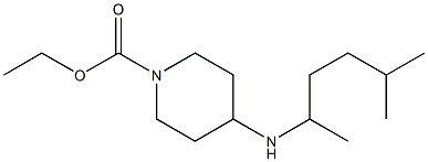 ethyl 4-[(5-methylhexan-2-yl)amino]piperidine-1-carboxylate 구조식 이미지