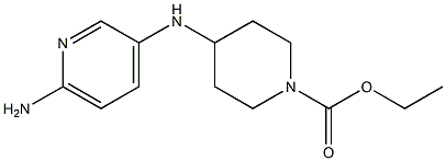ethyl 4-[(6-aminopyridin-3-yl)amino]piperidine-1-carboxylate 구조식 이미지