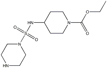 ethyl 4-[(piperazine-1-sulfonyl)amino]piperidine-1-carboxylate 구조식 이미지