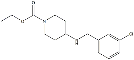 ethyl 4-{[(3-chlorophenyl)methyl]amino}piperidine-1-carboxylate Structure
