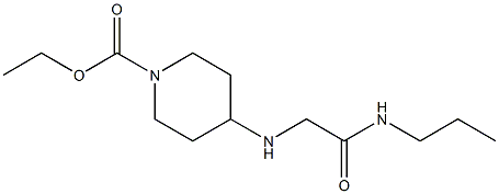 ethyl 4-{[(propylcarbamoyl)methyl]amino}piperidine-1-carboxylate 구조식 이미지