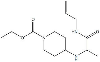 ethyl 4-{[1-(prop-2-en-1-ylcarbamoyl)ethyl]amino}piperidine-1-carboxylate Structure