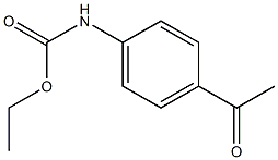 ethyl 4-acetylphenylcarbamate Structure