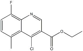 ethyl 4-chloro-8-fluoro-5-methylquinoline-3-carboxylate Structure
