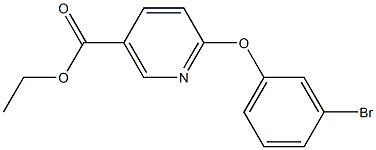 ethyl 6-(3-bromophenoxy)nicotinate Structure