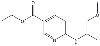 ethyl 6-[(1-methoxypropan-2-yl)amino]pyridine-3-carboxylate Structure