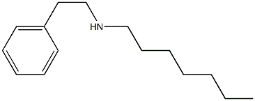 heptyl(2-phenylethyl)amine Structure