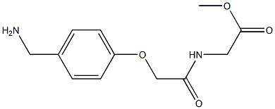 methyl ({[4-(aminomethyl)phenoxy]acetyl}amino)acetate Structure