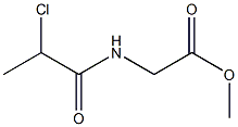 methyl [(2-chloropropanoyl)amino]acetate Structure
