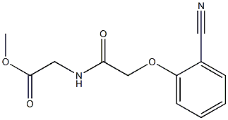 methyl {[(2-cyanophenoxy)acetyl]amino}acetate 구조식 이미지