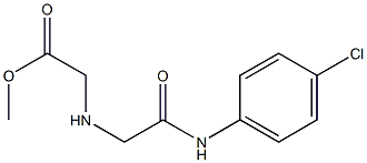 methyl 2-({[(4-chlorophenyl)carbamoyl]methyl}amino)acetate 구조식 이미지